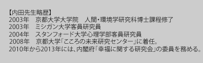 内田先生プロフィール