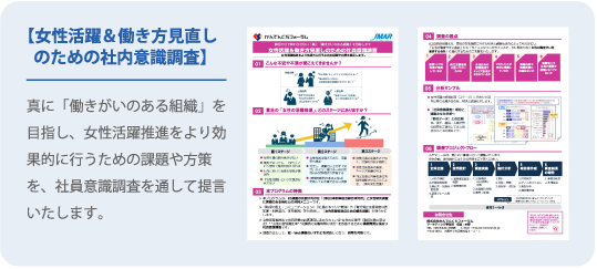 女性活躍働き方見直しのための社員の意識調査