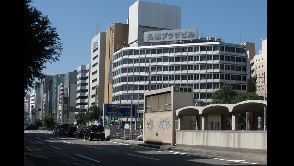 長堀橋の交差点