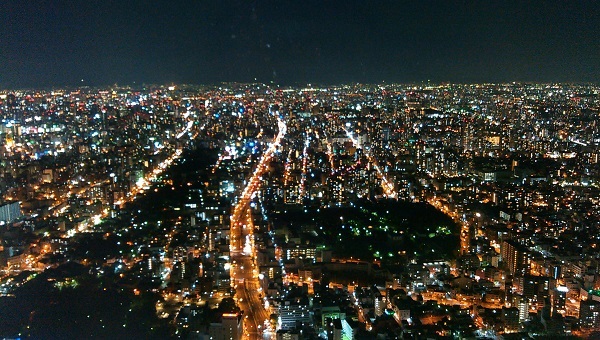 あべのハルカス展望台からの夜景