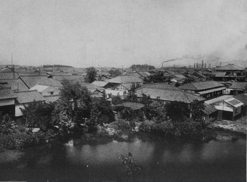 岸和田町全景・大阪写真帖