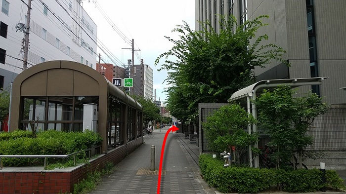 JR東西線『大阪城北詰駅』から、京橋フロントビルへの道順