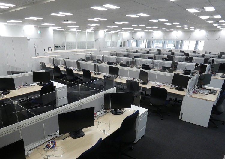 株式会社かんでんCSフォーラム『福岡中洲センター』の執務室